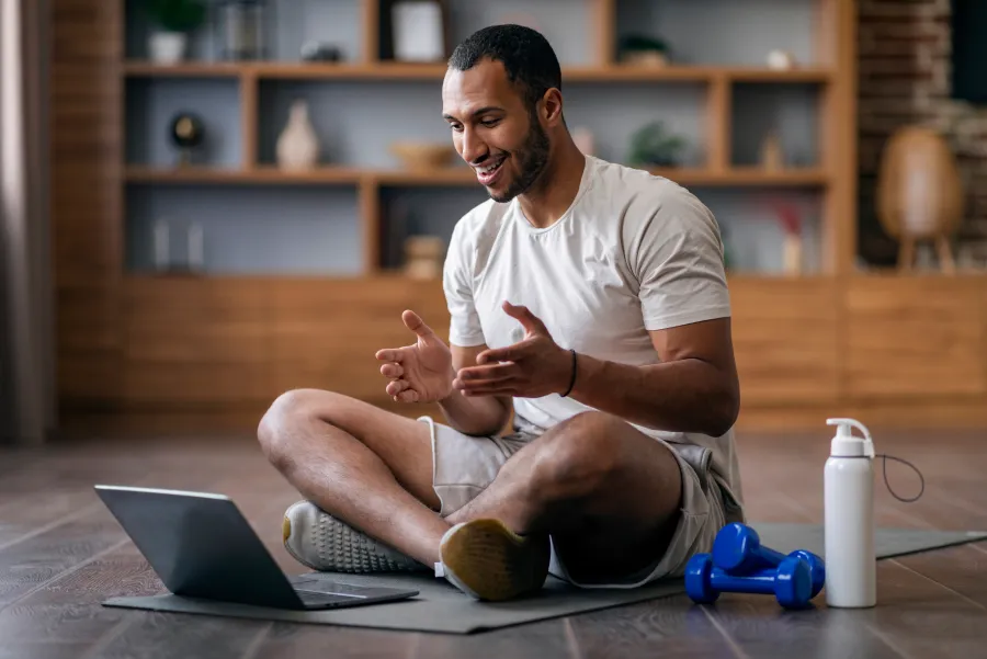 Employee training at home on a live remote session
